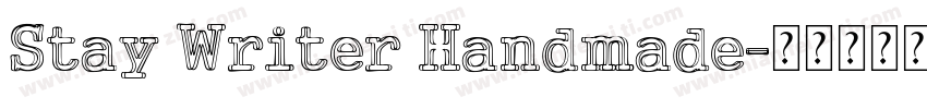 Stay Writer Handmade字体转换